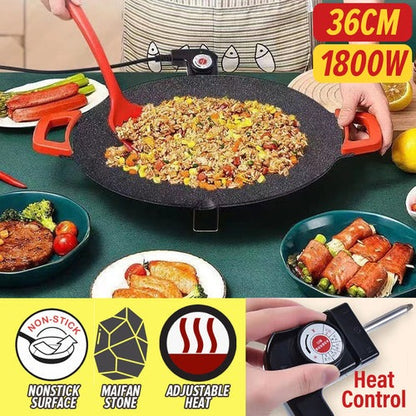 Japanese Non-Stick Electric Skillet – Quick, Easy & Mess-Free Cooking