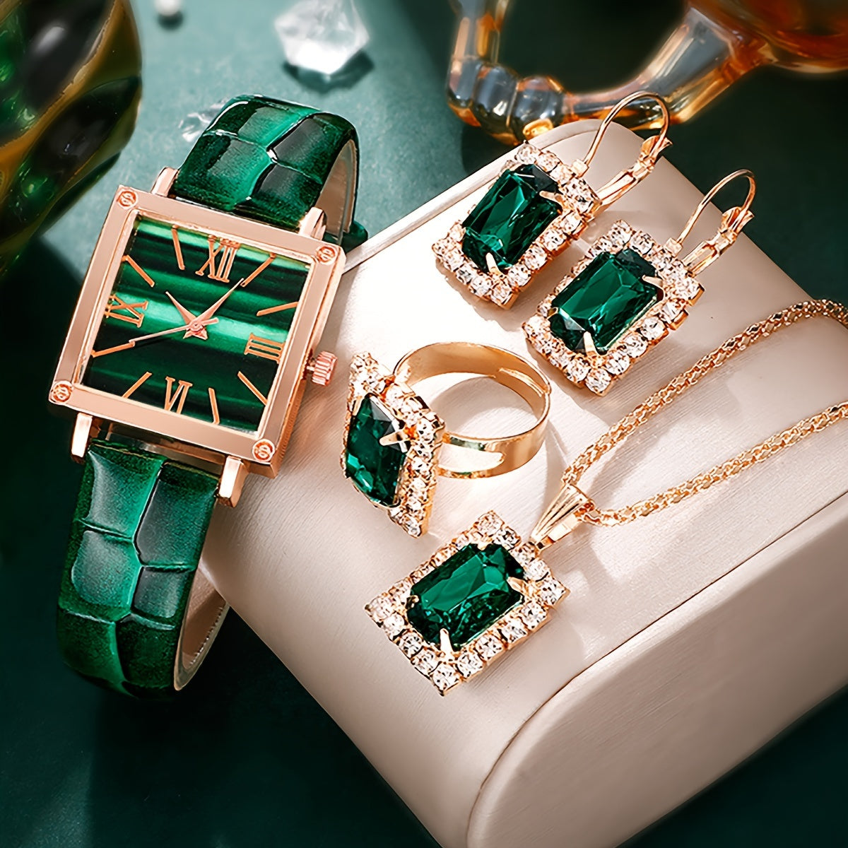 SN Vintage Elegance Watch and Jewelry Set