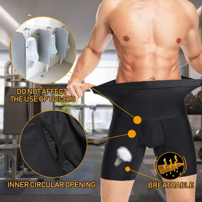 Men’s Tummy Control Shorts – High Waist Compression Body Shaper