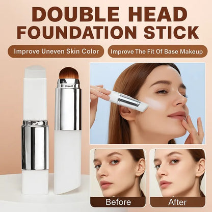 2-in-1 Color Changing Foundation Stick – Moisturizing Concealer Makeup Cream