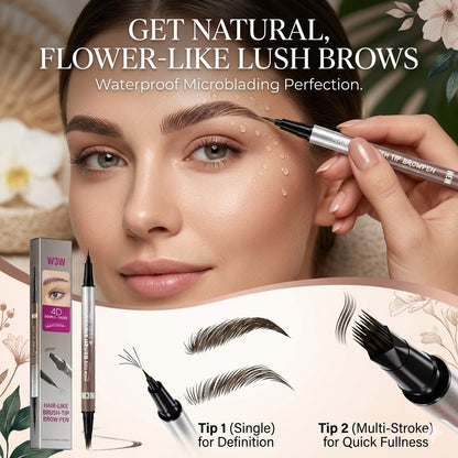 Natural Liquid Brow Pen – Waterproof Microblading Eyebrow Pencil