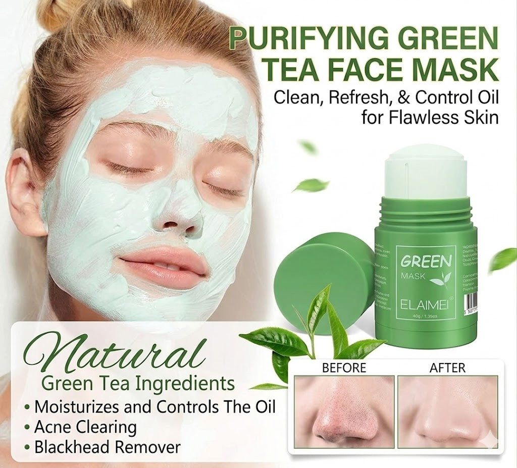 Purifying Green Tea Face Mask – Clean, Refresh & Oil Control Skin Care