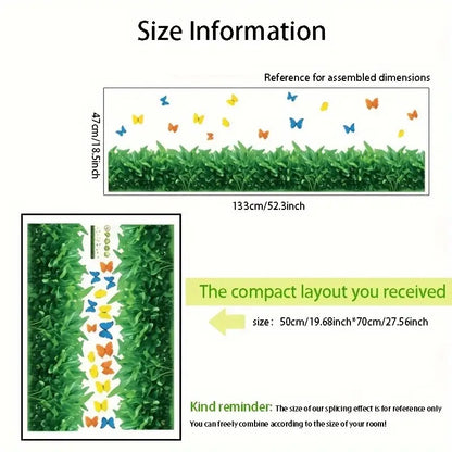 Self-Adhesive 3D Green Grass Wall Stickers