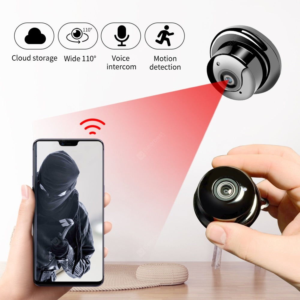 HD 1080P WiFi Magnetic Indoor Camera – Wireless App Control A9 Camera