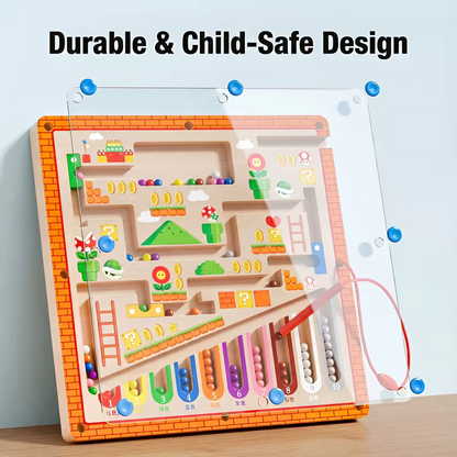 Montessori Magnetic Color & Number Maze – Educational Learning Toy for Kids