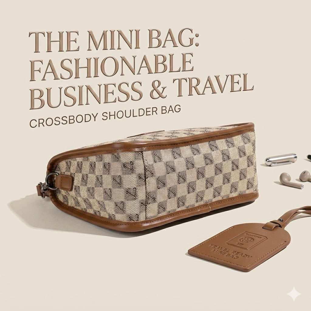 Crossbody Shoulder Bag – Fashionable Business & Travel Mini Bag