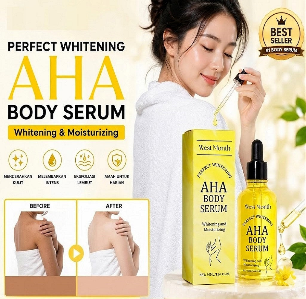 Vitamin C + AHA Body Serum – Brightening & Moisturizing Skin Care