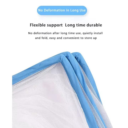 Foldable mosquito net - 360 degree rotation