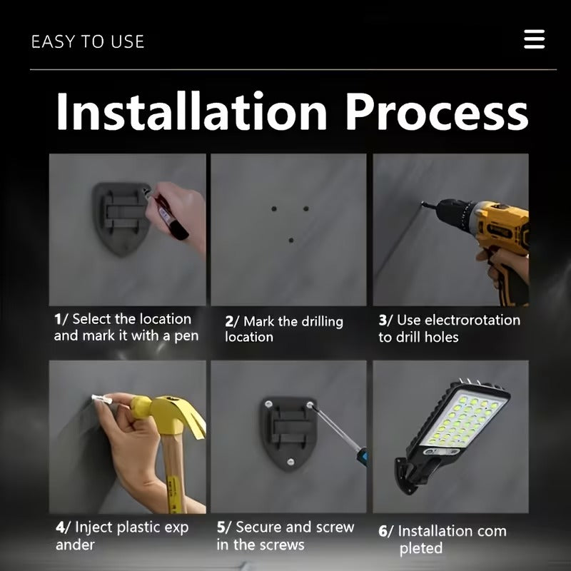 Solar Motion Sensor Street Light — Brighter Nights Outdoors