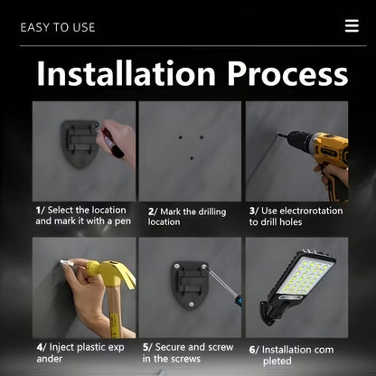 Solar Motion Sensor Street Light — Brighter Nights Outdoors