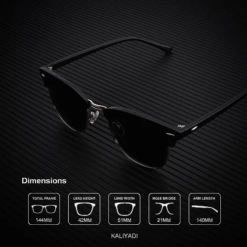 Ultra-Light Square Metal Sunglasses – Fashion Driving Shades for Men