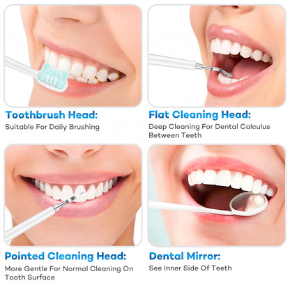 Ultrasonic Tooth Scaler & Electric Toothbrush – 6 Modes with DuPont Brush Head