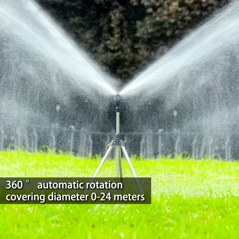 Telescoping Tripod Garden Sprinkler – Large Coverage