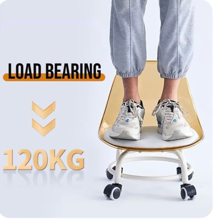360° Swivel Low Acrylic Chair – Modern Seating for Children & Adults