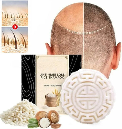 OriginGROWTH™ anti-hair loss rice shampoo bar