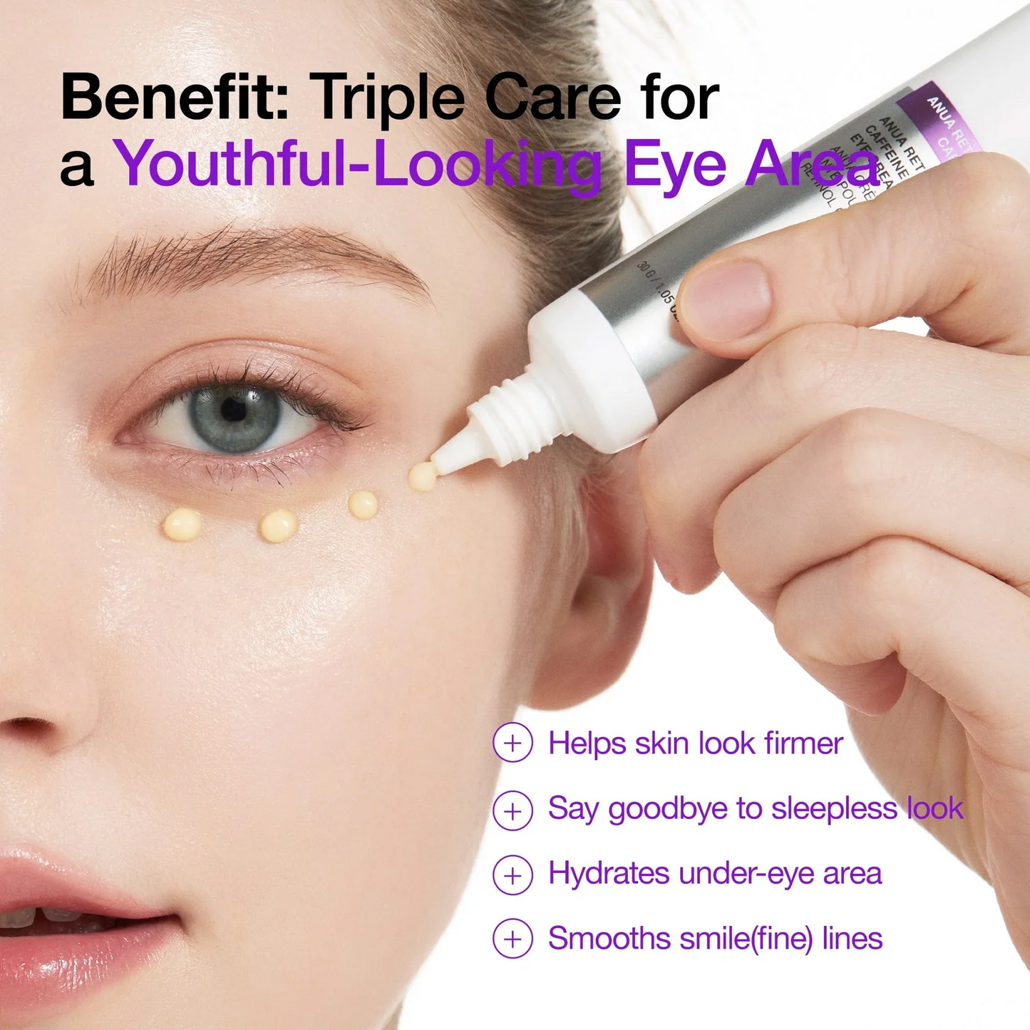 Vegan Retinol Eye Cream – Eye Repair Cream for Smooth & Refreshed Eyes