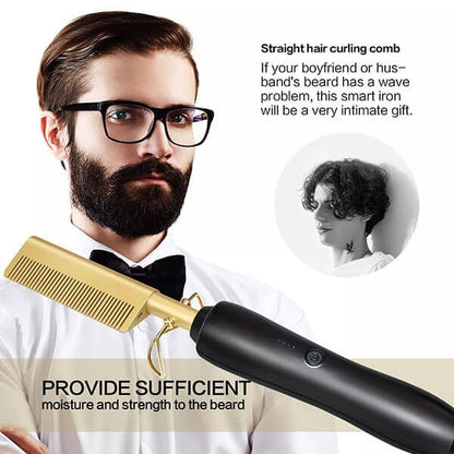 Heated Comb & Multi-Function Tool — All-in-One Hair Styler