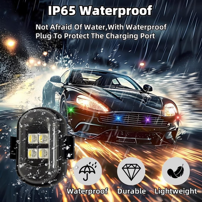 Wireless Remote Control LED Warning Lights – Universal Flashing Navigation Lights for Vehicles