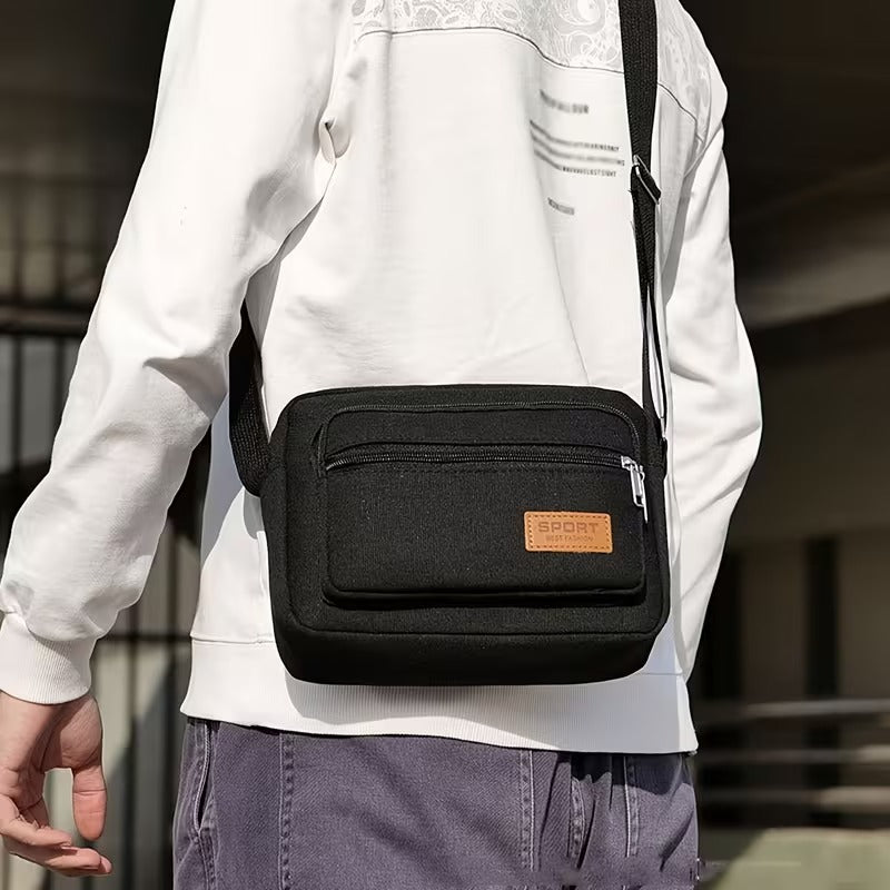 Men’s Crossbody Canvas Bag – Lightweight, Durable & Everyday Ready
