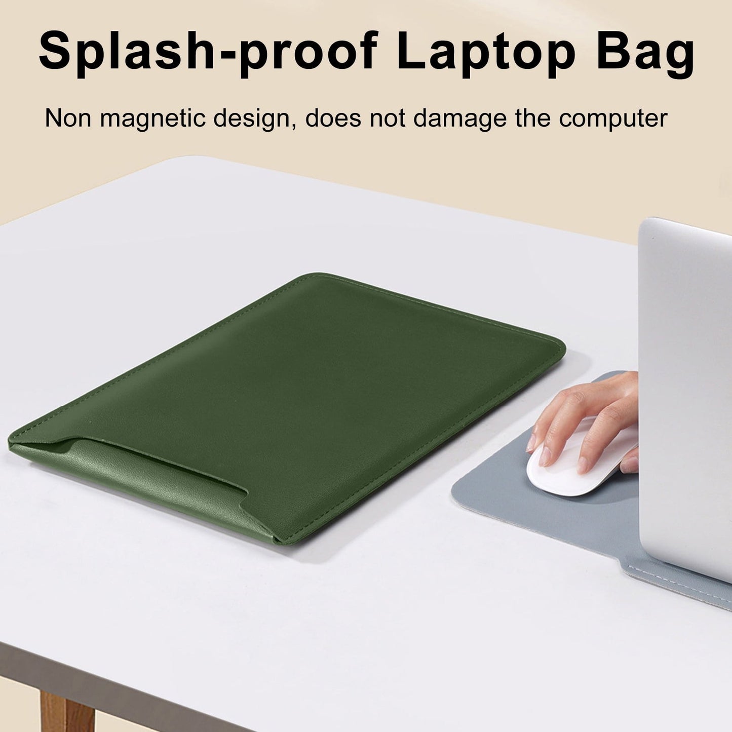 Waterproof Leather Laptop Sleeve