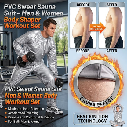 Sweat Sauna Suit – Men & Women Body Shaper Workout Set