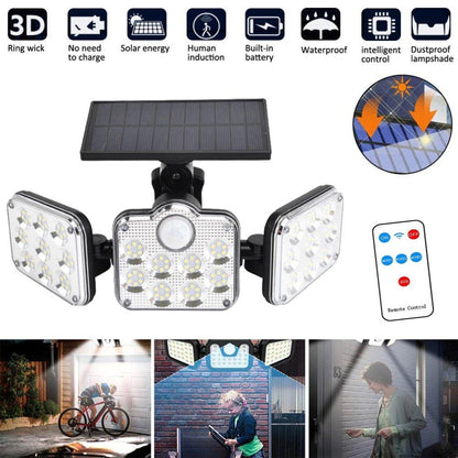 18W Solar Motion Sensor LED Wall Light