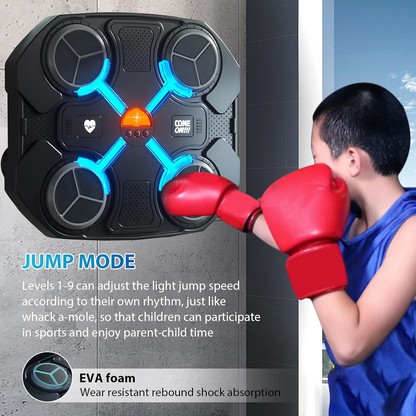 Smart Music Boxing Wall Target – LED Electronic Punch Training Machine with Digital Display