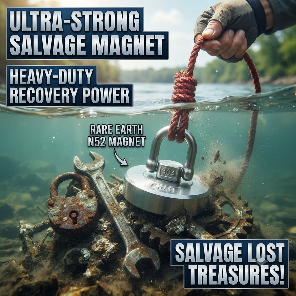 Strong Magnetic Salvage Magnet – Heavy-Duty Magnet