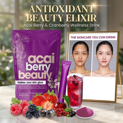 Acai Berry & Cranberry Fruit Powder – Antioxidant Beauty & Wellness Drink