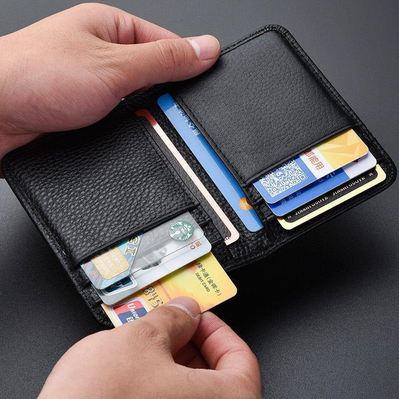 Geometric Waterproof Soft Leather Wallet