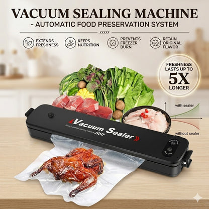 Vacuum Sealing Machine – Automatic Food Preservation & Packaging System