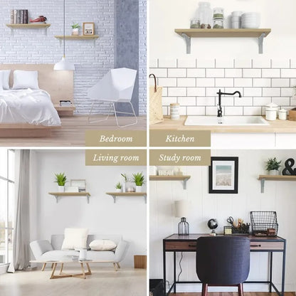 Smart Folding Shelf Bracket — Strong Wall Support
