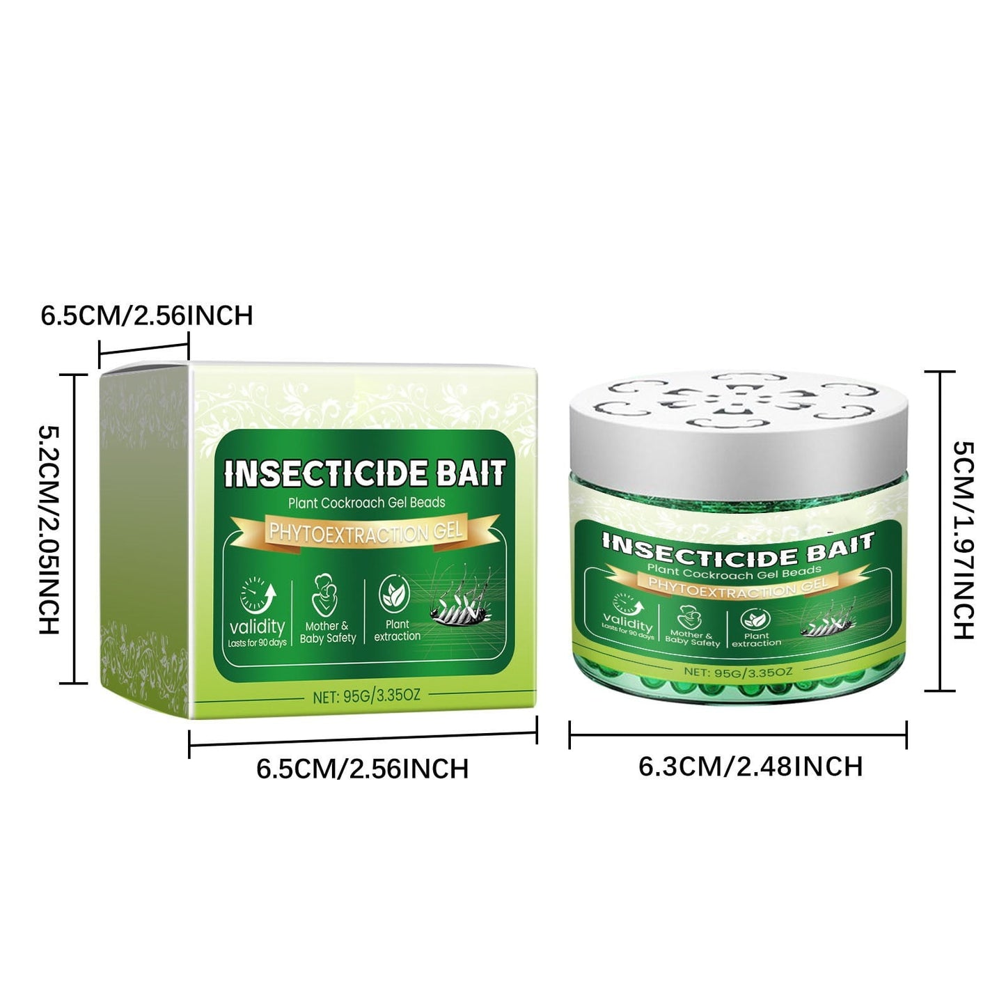 Natural Plant Cockroach Gel Beads – Repellent for Home, Car & Garden