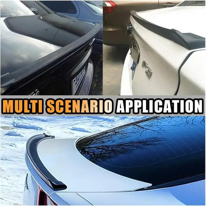 Universal Carbon Look Rubber Spoiler for Sleek Style