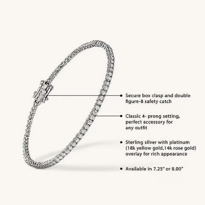 Iced Tennis Bracelet – Hip Hop Zircon Crystal Chain Wristband