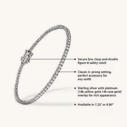 Iced Tennis Bracelet – Hip Hop Zircon Crystal Chain Wristband