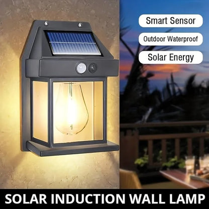 Energy-Saving Motion Sensor Solar Light – Waterproof Outdoor LED Wall Mount