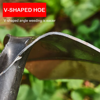 Industrial Grade Hollow Garden Hoe – Carbon Steel Blade with Wooden Handle