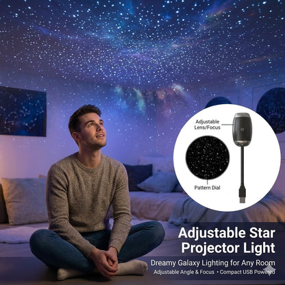 Adjustable Star Projector Light – Dreamy Galaxy Lighting for Any Room