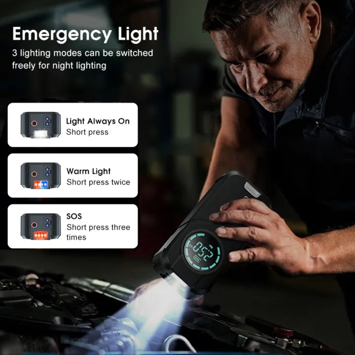 Original Mini Tire Inflator – 1-Min Fast Fill, Anywhere, Anytime