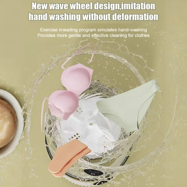 Portable Wireless Mini Washing Machine – All-in-One Top-Loading Laundry Cleaner