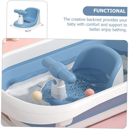 Baby Bath Support Seat – Non-Slip Newborn Bathtub Stool