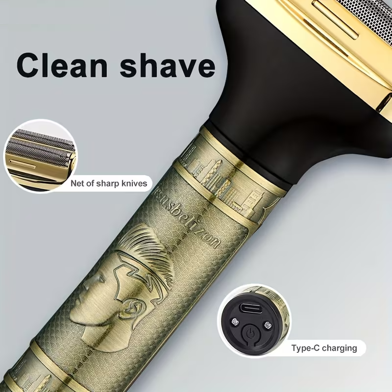 4-in-1 Rechargeable Men’s Trimmer – Ear, Nose, Eyebrow & Sideburn Groomer