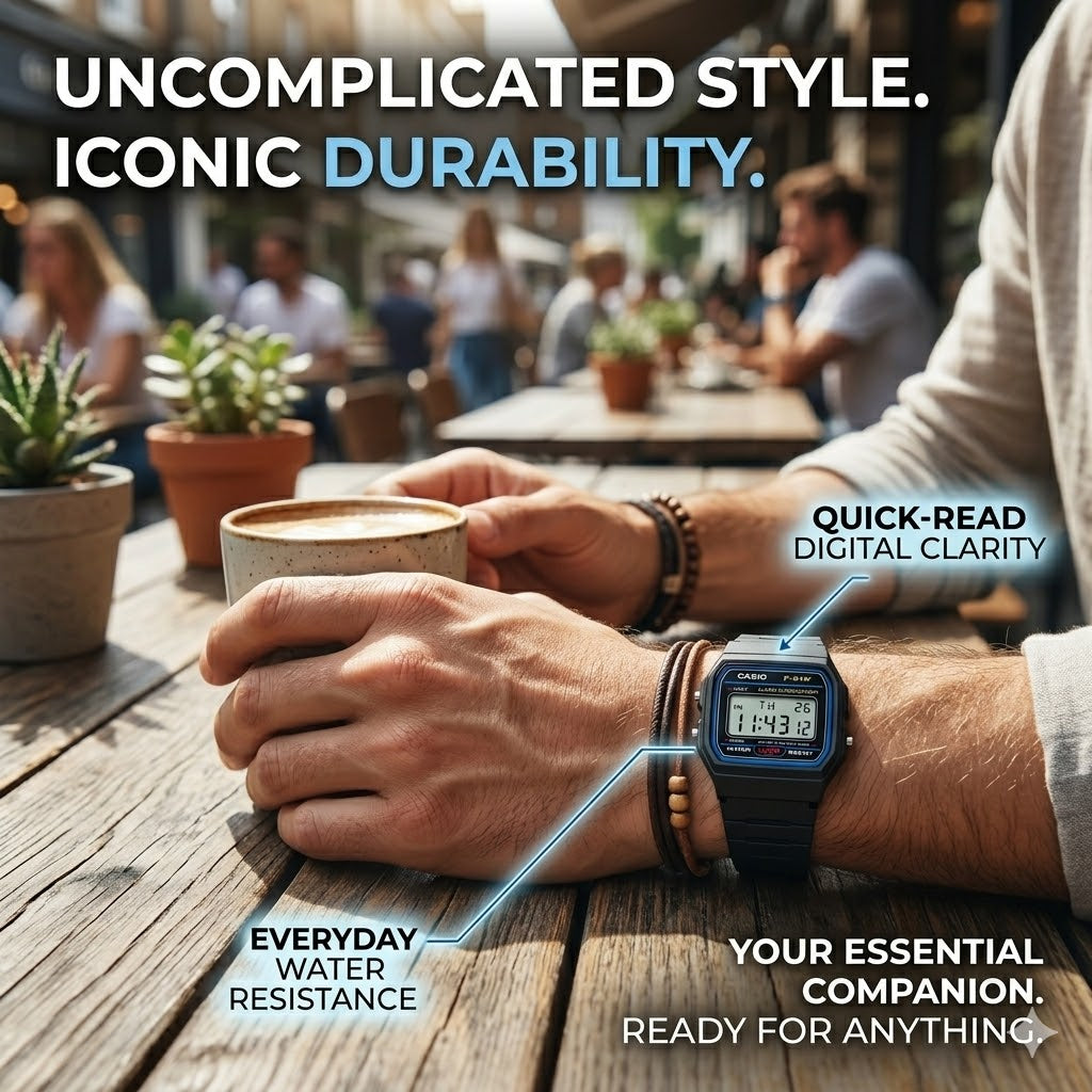 Classic Retro Casio Digital Watch – Timeless Style with Modern Function