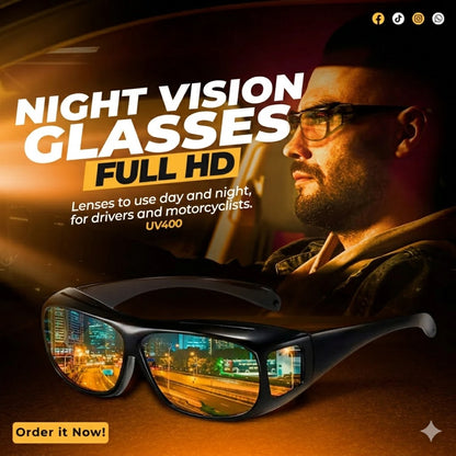 Men’s Night Vision Cycling Glasses – Driving & Outdoor Protection Goggles