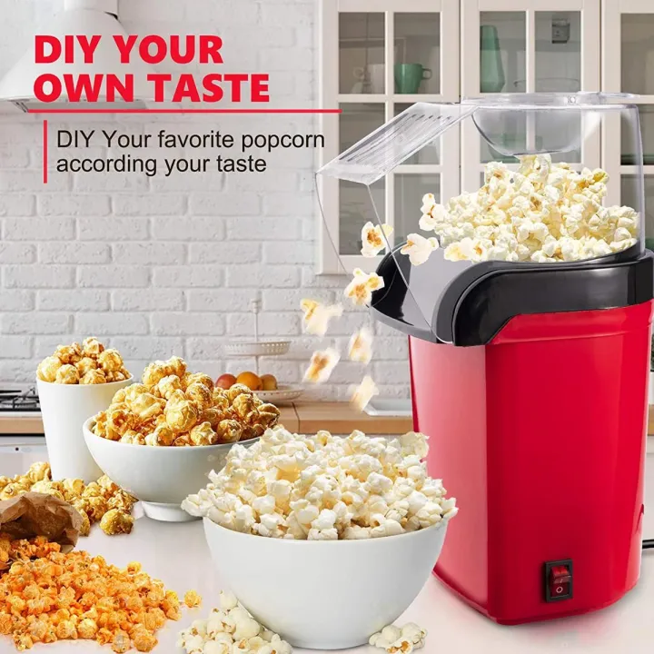 Pop Corn Machine Electric Automatic Hot Air Mini Popcorn Maker