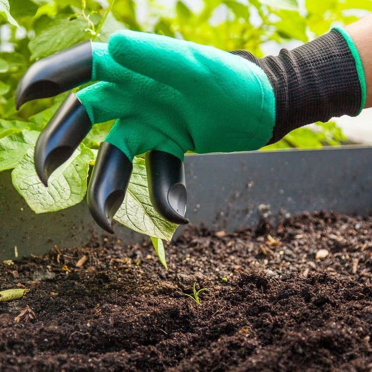 Garden Digging Gloves with Claws – Breathable Anti-Slip
