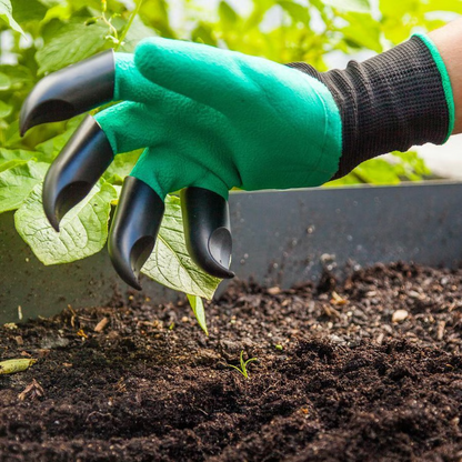 Garden Digging Gloves with Claws – Breathable Anti-Slip