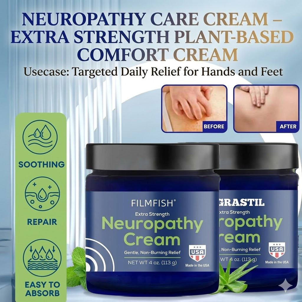 Neuropathy Care Cream – Extra Strength Plant-Based Comfort Cream