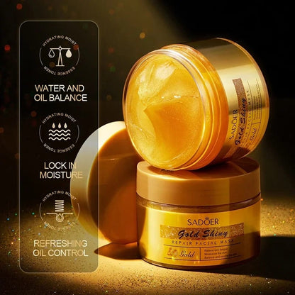 24K Gold Deep Cleansing Anti Acne Remove Black Head Peel Off Beauty Mud Facial Mask